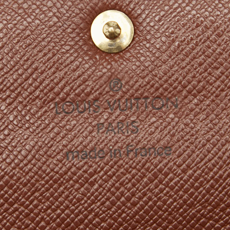 ルイ ヴィトン モノグラム ポルトフォイユ サラ 長財布 M61734 ブラウン PVC レザー レディース LOUIS VUITTON 【中古】