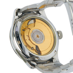 レ ジェネヴェ 腕時計 GMT パワーリザーブ 自動巻き シルバー文字盤 ステンレススチール メンズ 【中古】