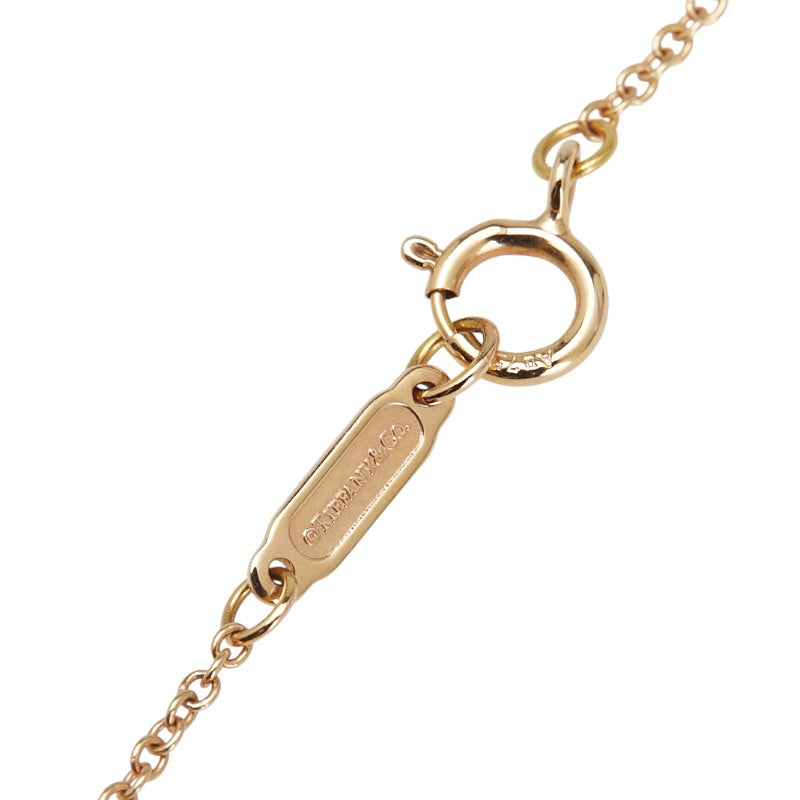 ティファニー Tスマイル スモール ペンダントネックレス K18PG ピンクゴールド ダイヤモンド レディース TIFFANY&Co. 【中古】
