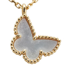 ヴァンクリーフ＆アーペル パピヨン ペンダントネックレス K18YG イエローゴールド マザーオブパール レディース Van Cleef & Arpels 【中古】