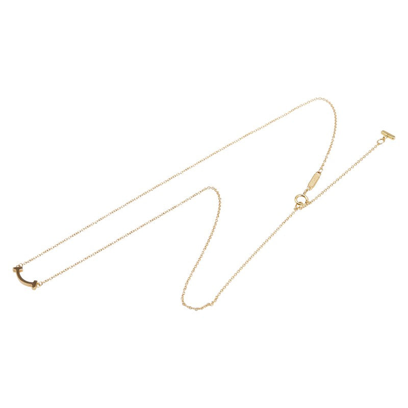 ティファニー Tスマイル ミニ ネックレス K18YG イエローゴールド レディース TIFFANY&Co. 【中古】