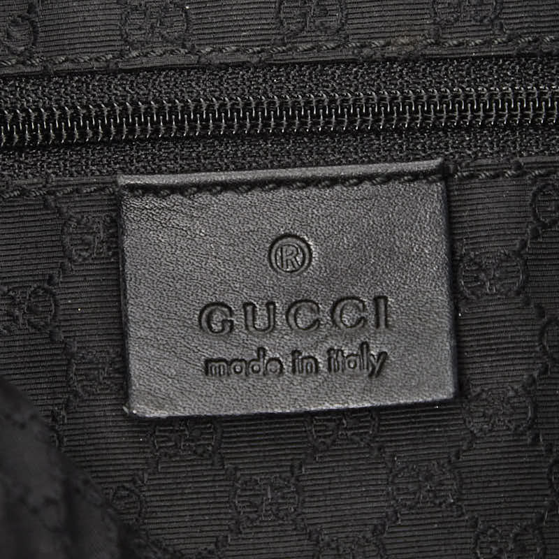 グッチ バンブー ハンドバッグ ショルダーバッグ 2WAY 001 4058 ブラック レザー レディース GUCCI 【中古】