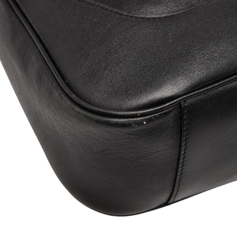 グッチ バンブー ハンドバッグ ショルダーバッグ 2WAY 001 4058 ブラック レザー レディース GUCCI 【中古】