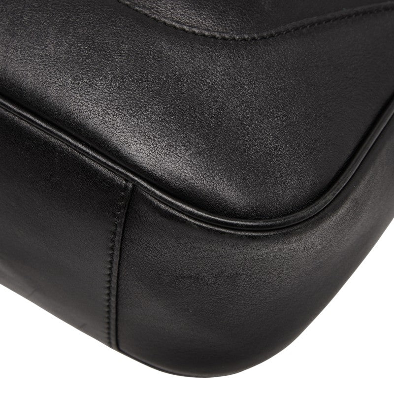 グッチ バンブー ハンドバッグ ショルダーバッグ 2WAY 001 4058 ブラック レザー レディース GUCCI 【中古】