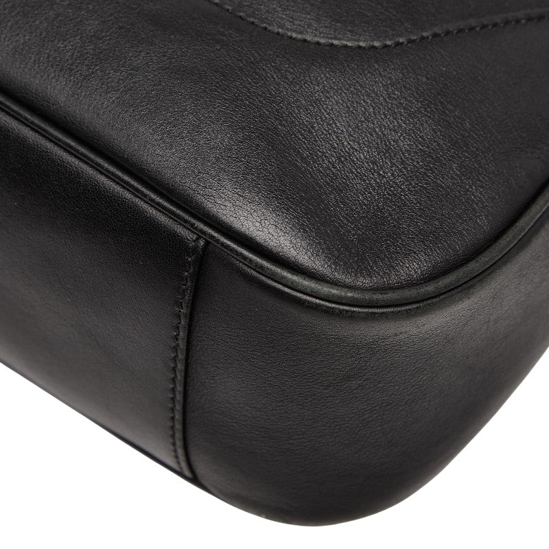 グッチ バンブー ハンドバッグ ショルダーバッグ 2WAY 001 4058 ブラック レザー レディース GUCCI 【中古】