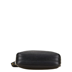 バーバリー ノバチェック シャドーホース ロゴ ショルダーバッグ ブラック レザー レディース BURBERRY 【中古】