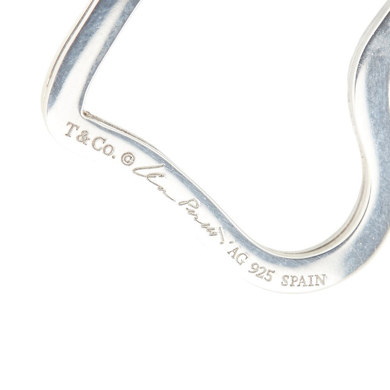ティファニー エルサ ペレッティ オープンハート キーリング キーホルダー SV925 シルバー レディース TIFFANY&Co. 【中古】