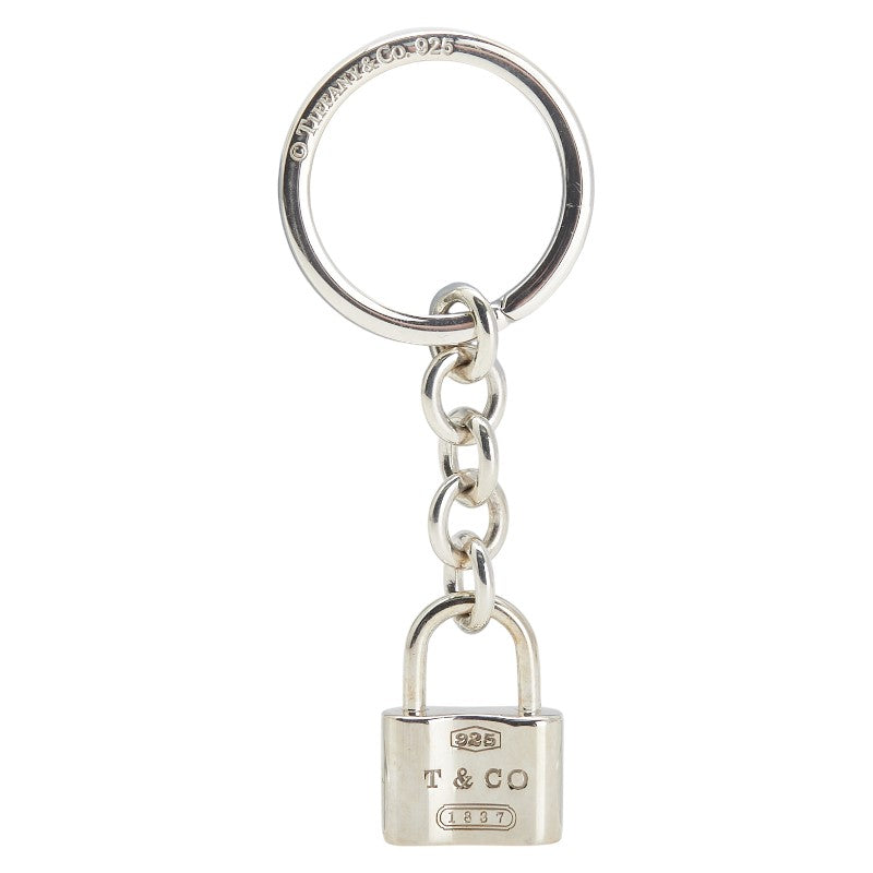 ティファニー 1837 パドロック チャーム キーリング キーホルダー SV925 シルバー レディース TIFFANY&Co. 【中古】