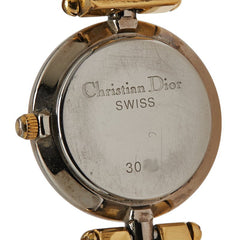 ディオール ヴィンテージ 腕時計 クオーツ ネイビー文字盤 ステンレススチール メッキ レディース Dior 【中古】