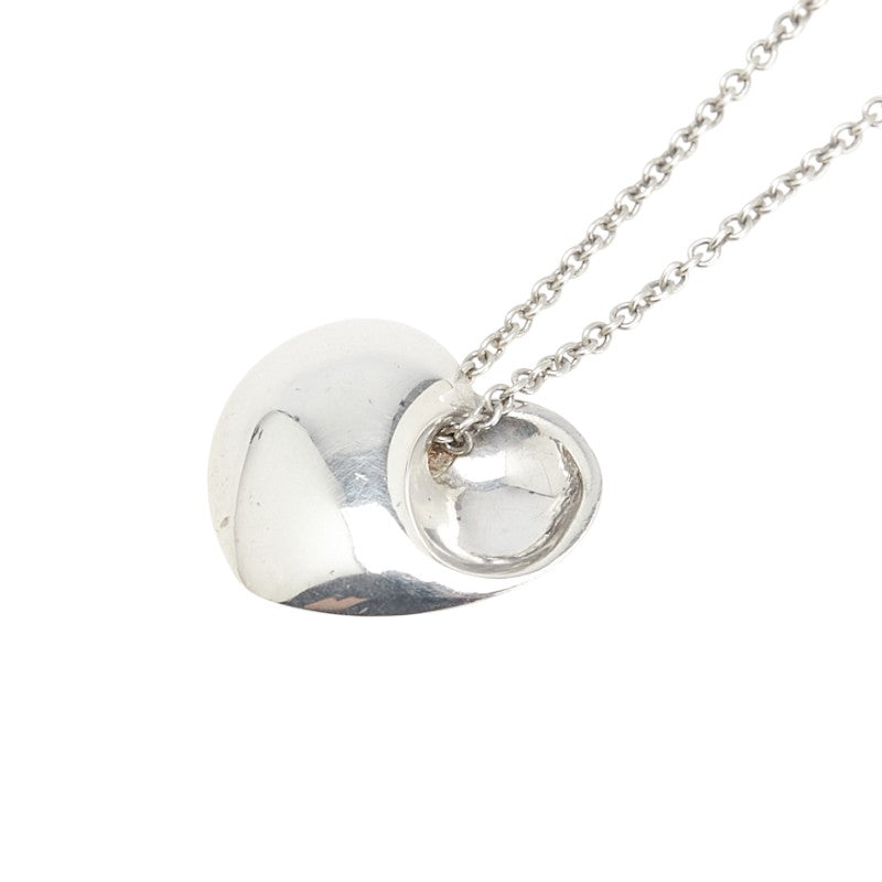 ティファニー フォールド ハート ネックレス SV925 シルバー レディース TIFFANY&Co. 【中古】
