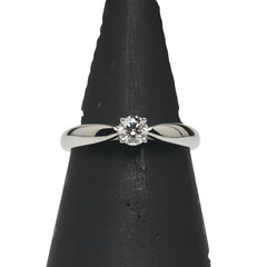 ティファニー ハーモニー 1Pダイヤ リング 指輪 Pt950 プラチナ レディース TIFFANY&Co. 【中古】