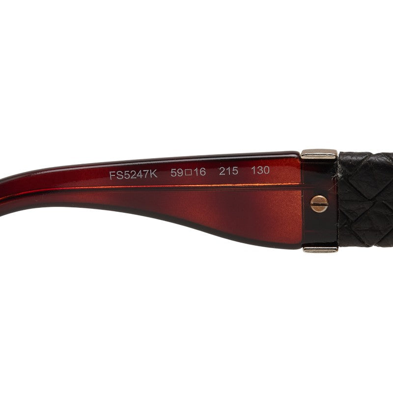フェンディ サングラス 度入り FS5247K ブラウン ブラック プラスチック レディース FENDI 【中古】