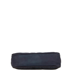 プラダ 三角ロゴプレート ハンドバッグ ネイビー ナイロン レディース PRADA 【中古】