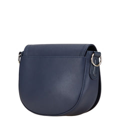 ロンシャン ショルダーバッグ ネイビー シルバー レザー レディース Longchamp 【中古】