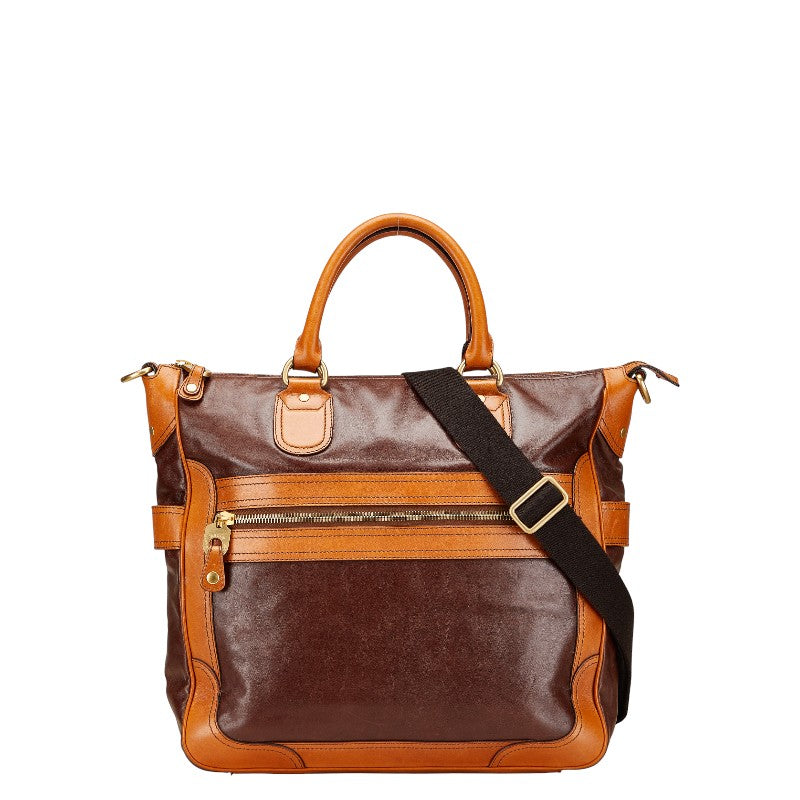 バリー トートバッグ ショルダーバッグ 2WAY ブラウン レザー レディース BALLY 【中古】