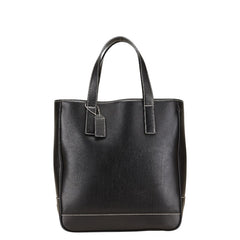 コーチ ステッチ モチーフ ハンドバッグ トートバッグ 7787 ブラック レザー レディース COACH 【中古】