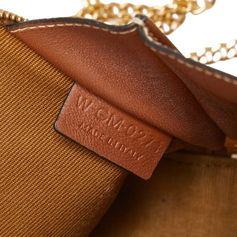 セリーヌ トリオンフ ショルダーバッグ ブラック ブラウン PVC レザー レディース CELINE 【中古】