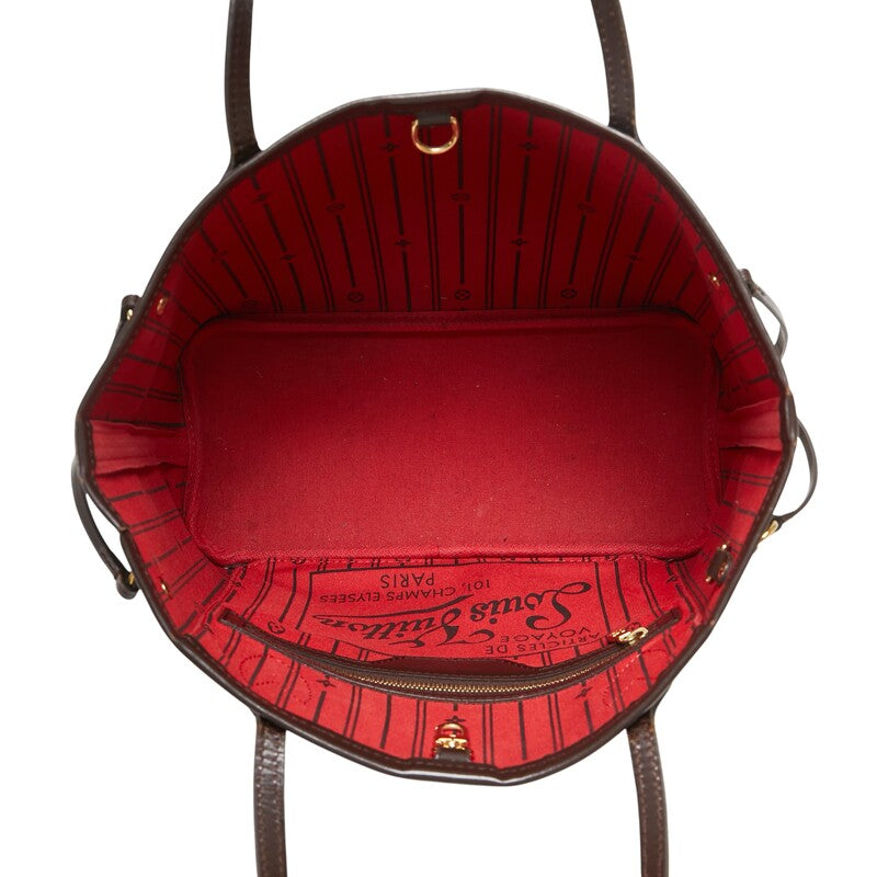 ルイ ヴィトン ダミエ ネヴァーフルPM トートバッグ ハンドバッグ N41359 エベヌ ブラウン PVC レザー レディース LOUIS VUITTON 【中古】