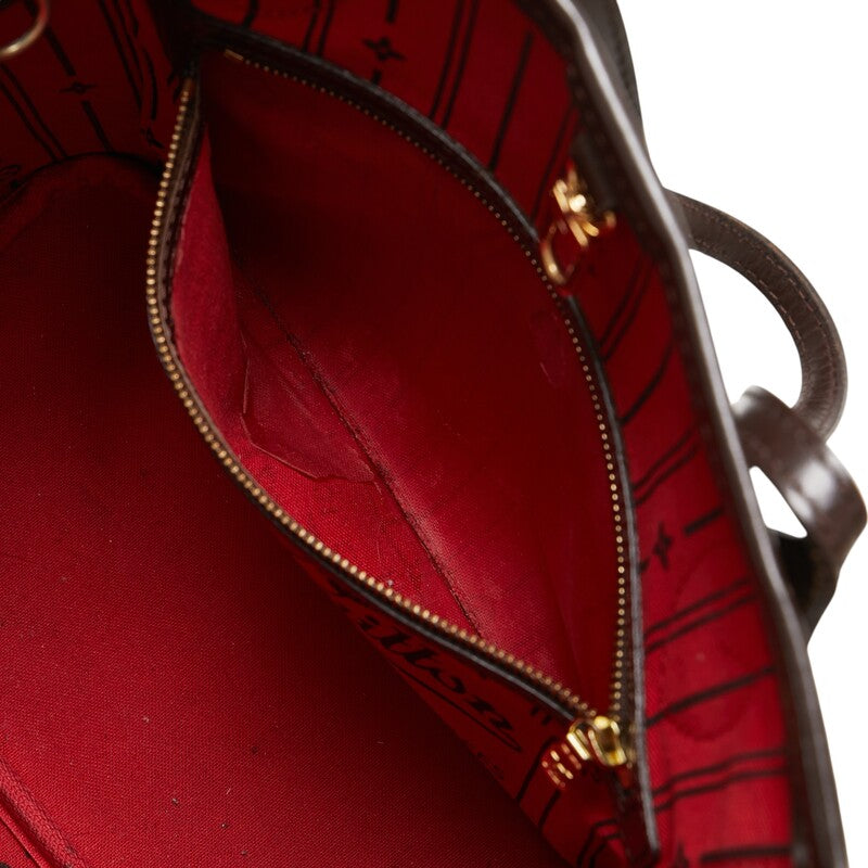 ルイ ヴィトン ダミエ ネヴァーフルPM トートバッグ ハンドバッグ N41359 エベヌ ブラウン PVC レザー レディース LOUIS VUITTON 【中古】