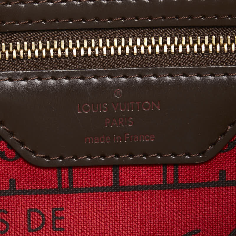 ルイ ヴィトン ダミエ ネヴァーフルPM トートバッグ ハンドバッグ N41359 エベヌ ブラウン PVC レザー レディース LOUIS VUITTON 【中古】