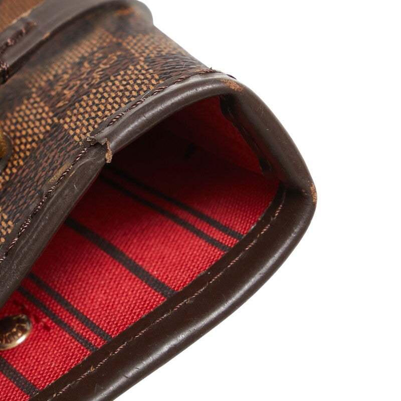 ルイ ヴィトン ダミエ ネヴァーフルPM トートバッグ ハンドバッグ N41359 エベヌ ブラウン PVC レザー レディース LOUIS VUITTON 【中古】