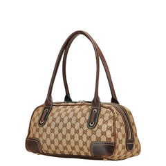 グッチ プリンシー シェリーライン GGキャンバス ハンドバッグ 161720 ベージュ マルチカラー キャンバス レザー レディース GUCCI 【中古】