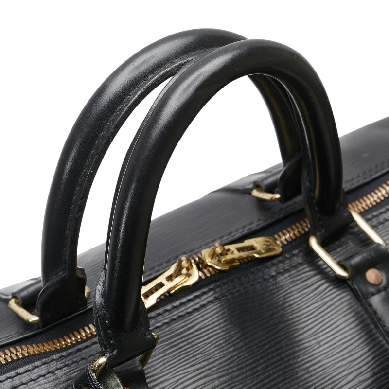 ルイ ヴィトン エピ キーポル55 ボストンバッグ トラベルバッグ M59052 ノワール ブラック レザー レディース LOUIS VUITTON 【中古】