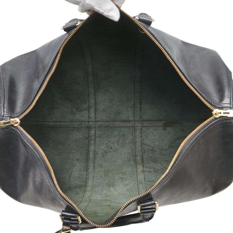 ルイ ヴィトン エピ キーポル55 ボストンバッグ トラベルバッグ M59052 ノワール ブラック レザー レディース LOUIS VUITTON 【中古】
