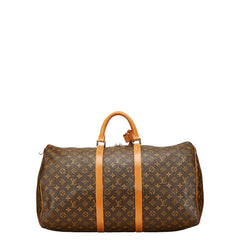 ルイ ヴィトン モノグラム キーポル55 ボストンバッグ トラベルバッグ M41424 ブラウン PVC レザー レディース LOUIS VUITTON 【中古】