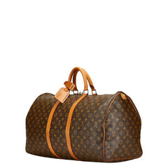 ルイ ヴィトン モノグラム キーポル55 ボストンバッグ トラベルバッグ M41424 ブラウン PVC レザー レディース LOUIS VUITTON 【中古】