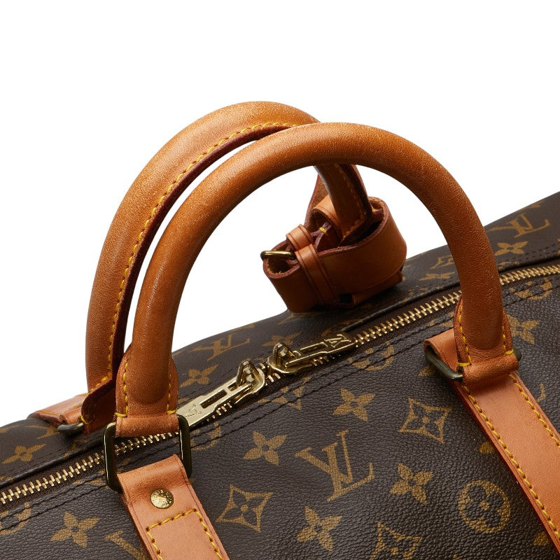ルイ ヴィトン モノグラム キーポル55 ボストンバッグ トラベルバッグ M41424 ブラウン PVC レザー レディース LOUIS VUITTON 【中古】