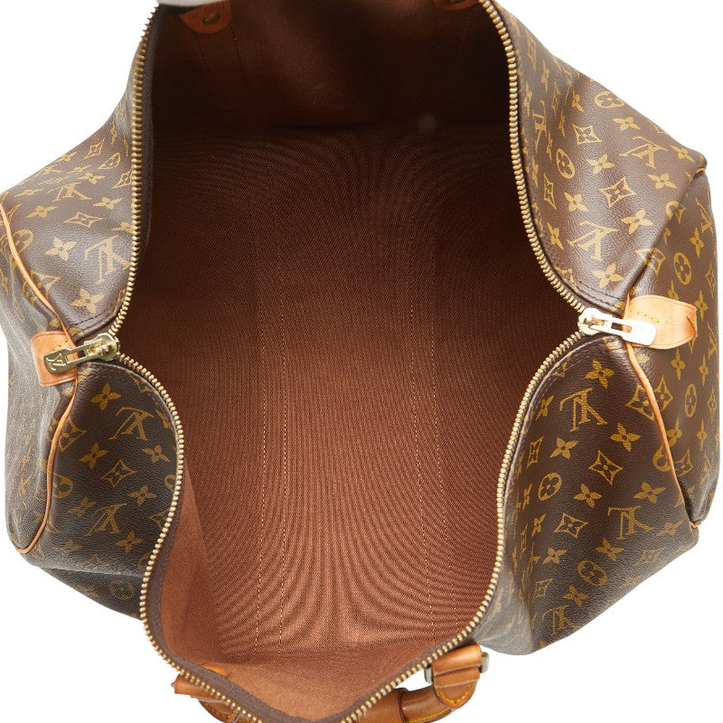 ルイ ヴィトン モノグラム キーポル55 ボストンバッグ トラベルバッグ M41424 ブラウン PVC レザー レディース LOUIS VUITTON 【中古】