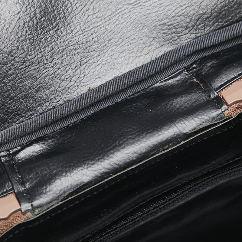バーバリー ノバチェック シャドーホース ショルダーバッグ ブラウン キャンバス レザー レディース BURBERRY 【中古】