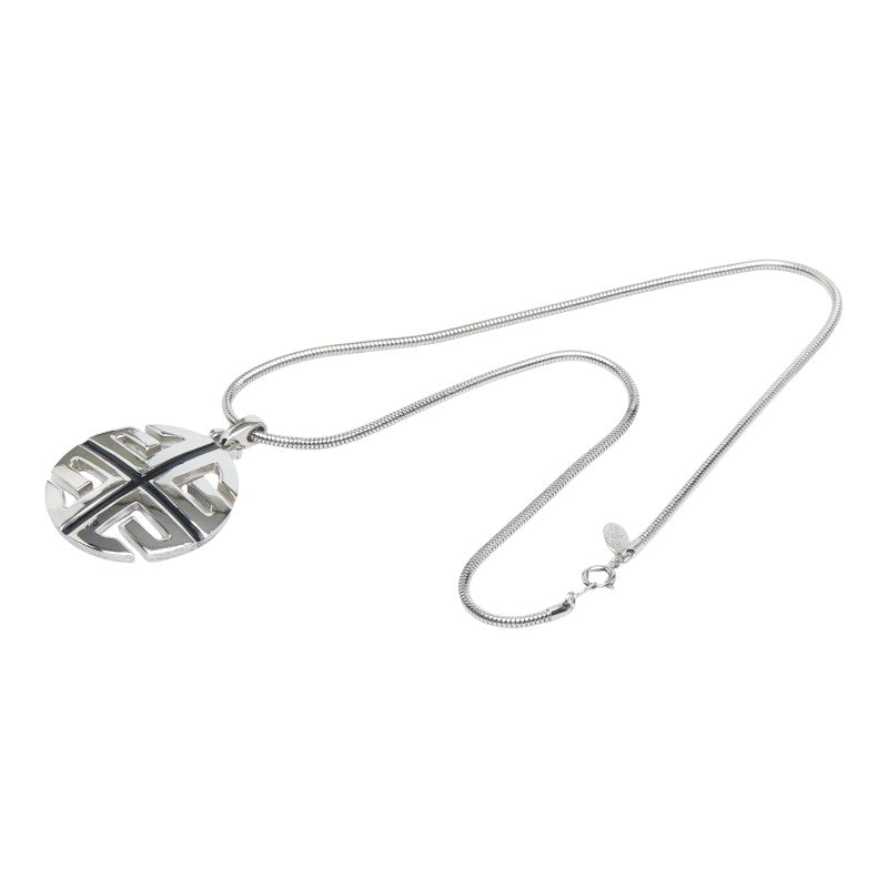 ジバンシー ロゴ ネックレス シルバー メタル レディース Givenchy 【中古】
