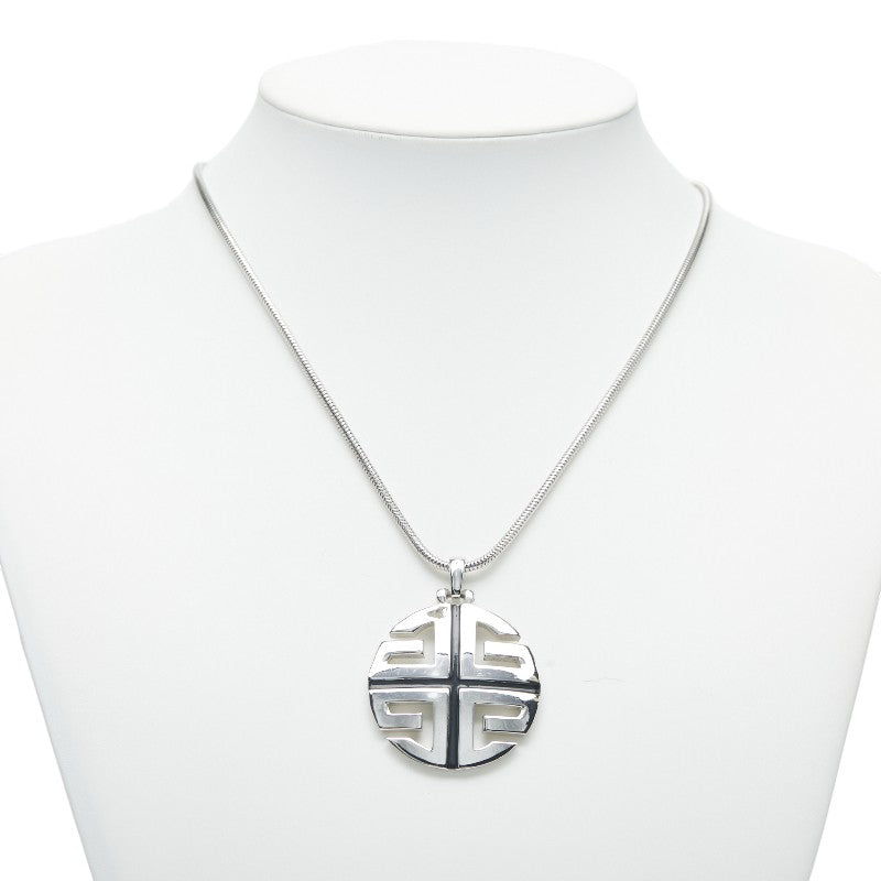 ジバンシー ロゴ ネックレス シルバー メタル レディース Givenchy 【中古】