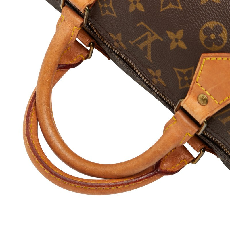 ルイ ヴィトン モノグラム スピーディ40 ボストンバッグ ハンドバッグ M41522 ブラウン PVC レザー レディース LOUIS VUITTON 【中古】