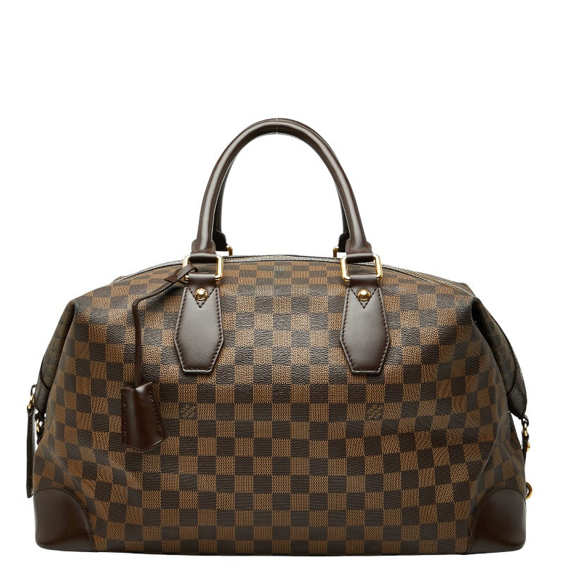 ルイ ヴィトン ダミエ ヴァスラヴ ボストンバッグ N41537 ブラウン PVC レザー レディース LOUIS VUITTON 【中古】