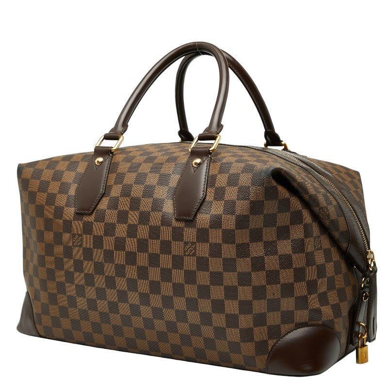 ルイ ヴィトン ダミエ ヴァスラヴ ボストンバッグ N41537 ブラウン PVC レザー レディース LOUIS VUITTON 【中古】