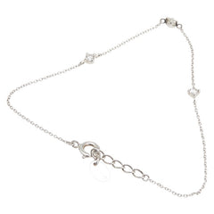 ヨンドシー ラインストーン ブレスレット シルバー メタル レディース 4℃ 【中古】