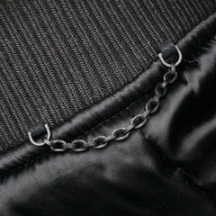 ルイ ヴィトン 24SS エンブロイダード ナイロンベースボール ブルゾン ジャケット サイズ:46 RM241 GPD HQB71E ブラック ナイロン ラインストーン メンズ LOUIS VUITTON 【中古】