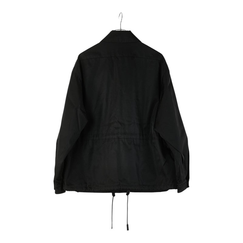 プラダ 20SS RE-NYLON トライアングルプレート テック ブルゾン ジャケット サイズ:XS SGB404 ブラック ナイロン メンズ PRADA 【中古】