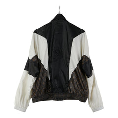 ルイ ヴィトン モノグラム ウィンドブレーカー ブルゾン サイズ:44 ブラック ホワイト ブラウン ナイロン レディース LOUIS VUITTON 【中古】