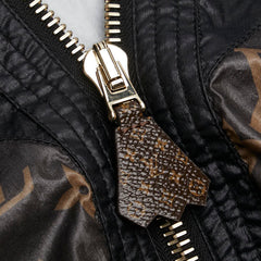 ルイ ヴィトン モノグラム ウィンドブレーカー ブルゾン サイズ:44 ブラック ホワイト ブラウン ナイロン レディース LOUIS VUITTON 【中古】