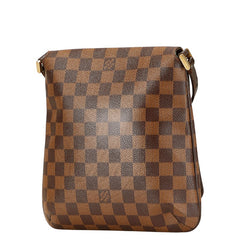 ルイ ヴィトン ダミエ ミュゼット サルサ ロング 斜め掛け ショルダーバッグ N51300 ブラウン PVC レザー レディース LOUIS VUITTON 【中古】