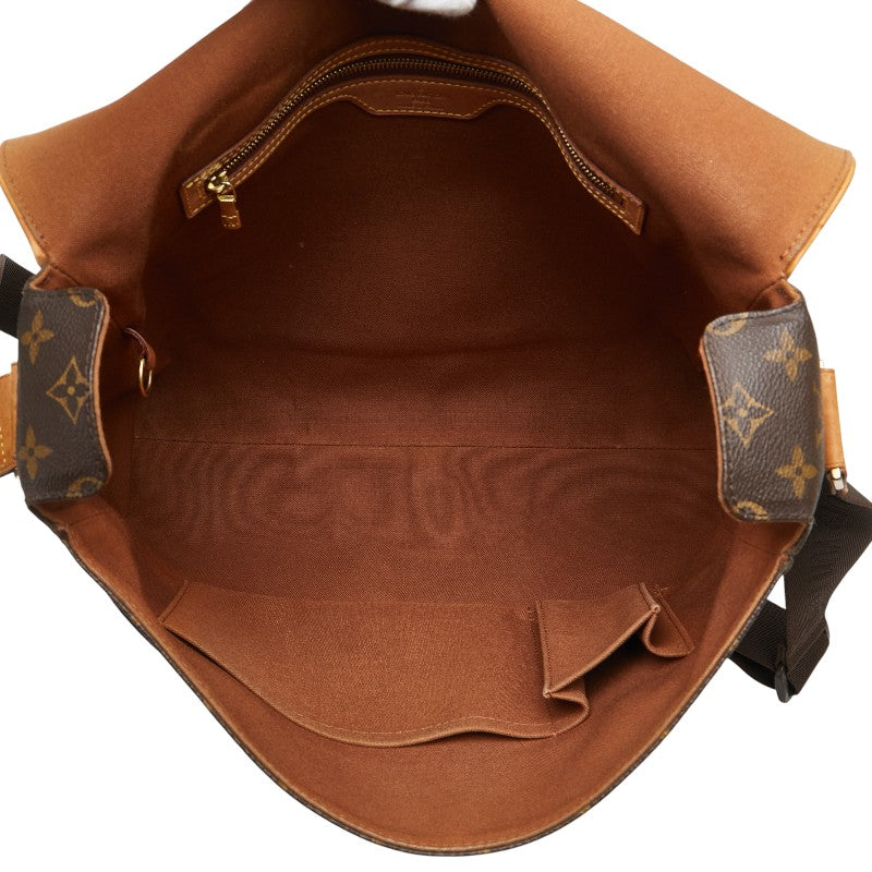 ルイ ヴィトン モノグラム アベス 斜め掛け ショルダーバッグ M45257 ブラウン PVC レザー レディース LOUIS VUITTON 【中古】