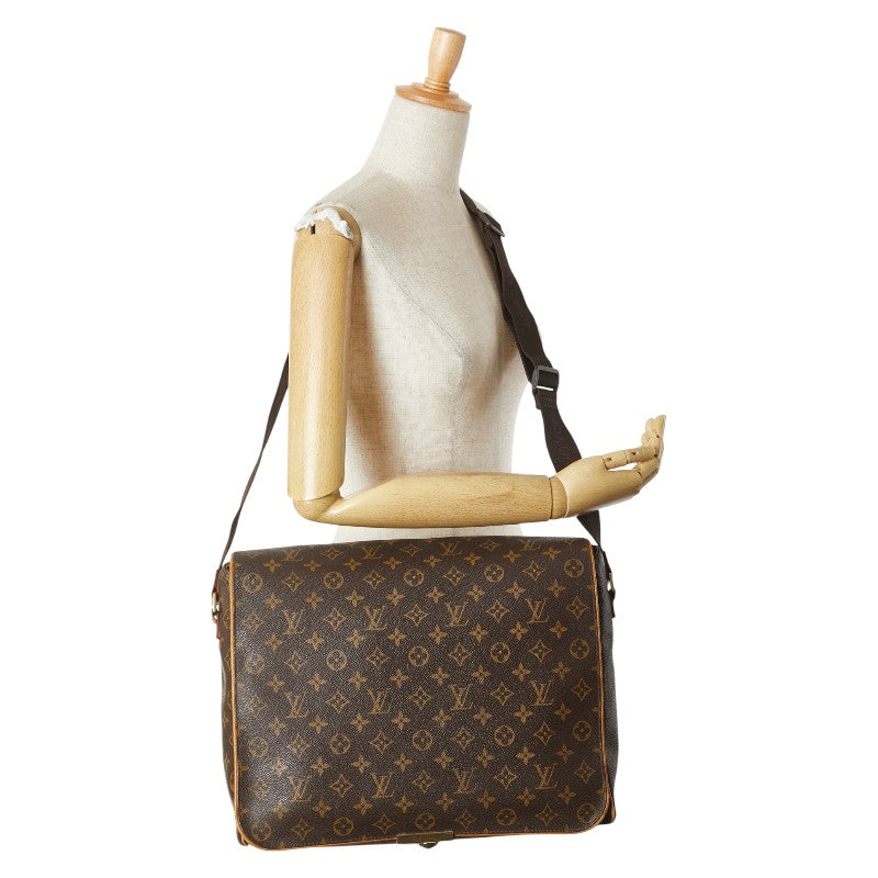 ルイ ヴィトン モノグラム アベス 斜め掛け ショルダーバッグ M45257 ブラウン PVC レザー レディース LOUIS VUITTON 【中古】