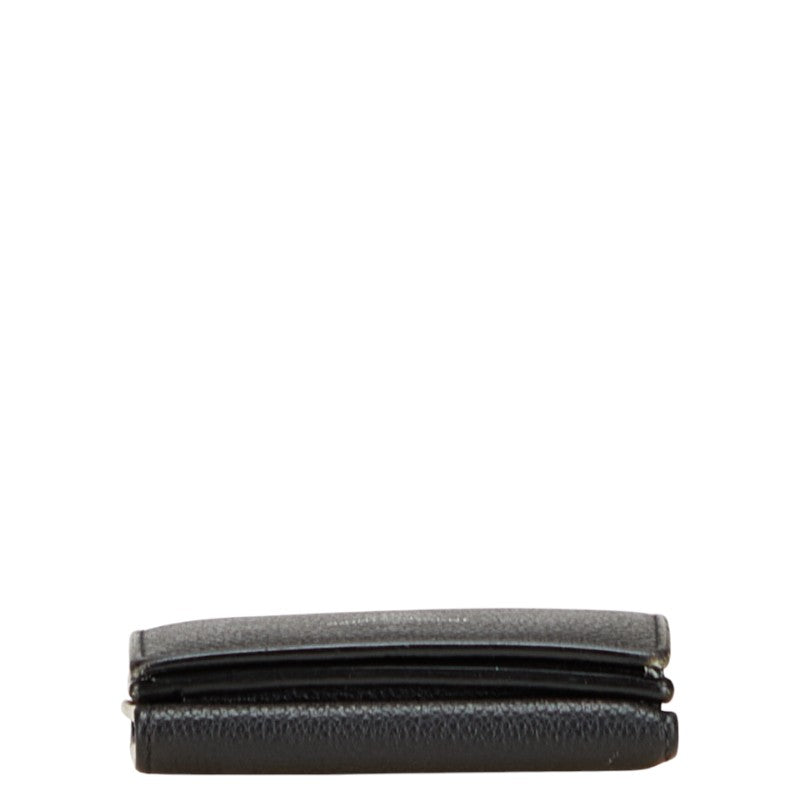 サンローラン タイニーウォレット コンパクトウォレット 三つ折り財布 459784 ブラック レザー レディース SAINT LAURENT 【中古】