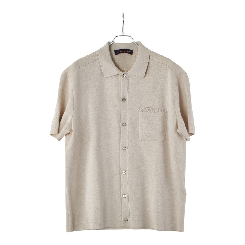 ルイ ヴィトン 半袖ニット サイズ:M ベージュ コットン メンズ LOUIS VUITTON 【中古】