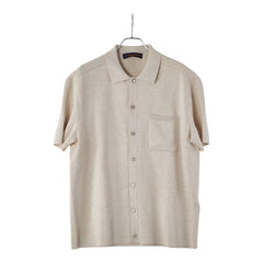 ルイ ヴィトン 半袖ニット サイズ:M ベージュ コットン メンズ LOUIS VUITTON 【中古】