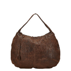 マルニ ハンドバッグ ワンショルダーバッグ ブラウン レザー レディース MARNI 【中古】